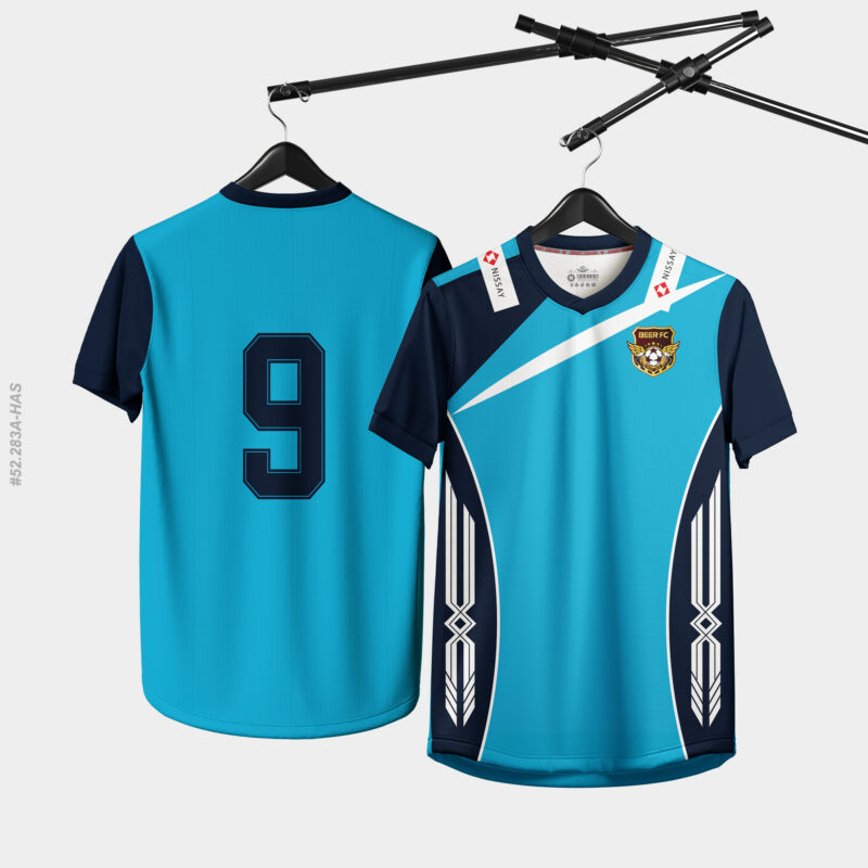 Áo Bóng Chuyền Màu Cyan Navy - Beer FC Năng Động Cá Tính